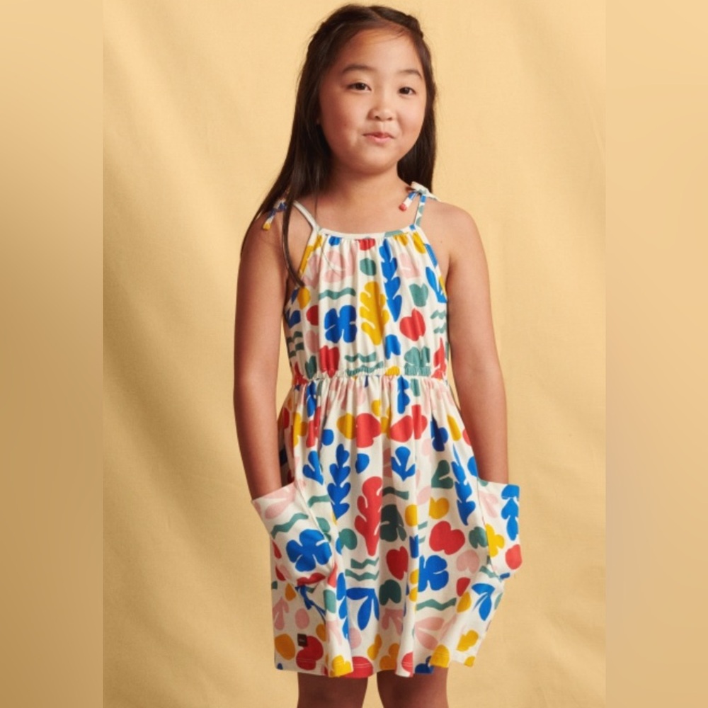 Tea Collection Size 5 Tie Shoulder Twirl Dress with Pockets